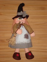 bruja con escoba 35 cm